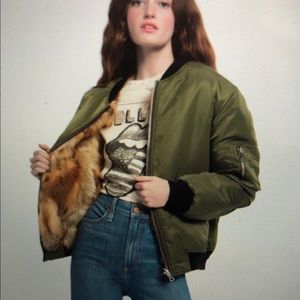 Alice + Olivia Becky Reversible Bomber Jacket